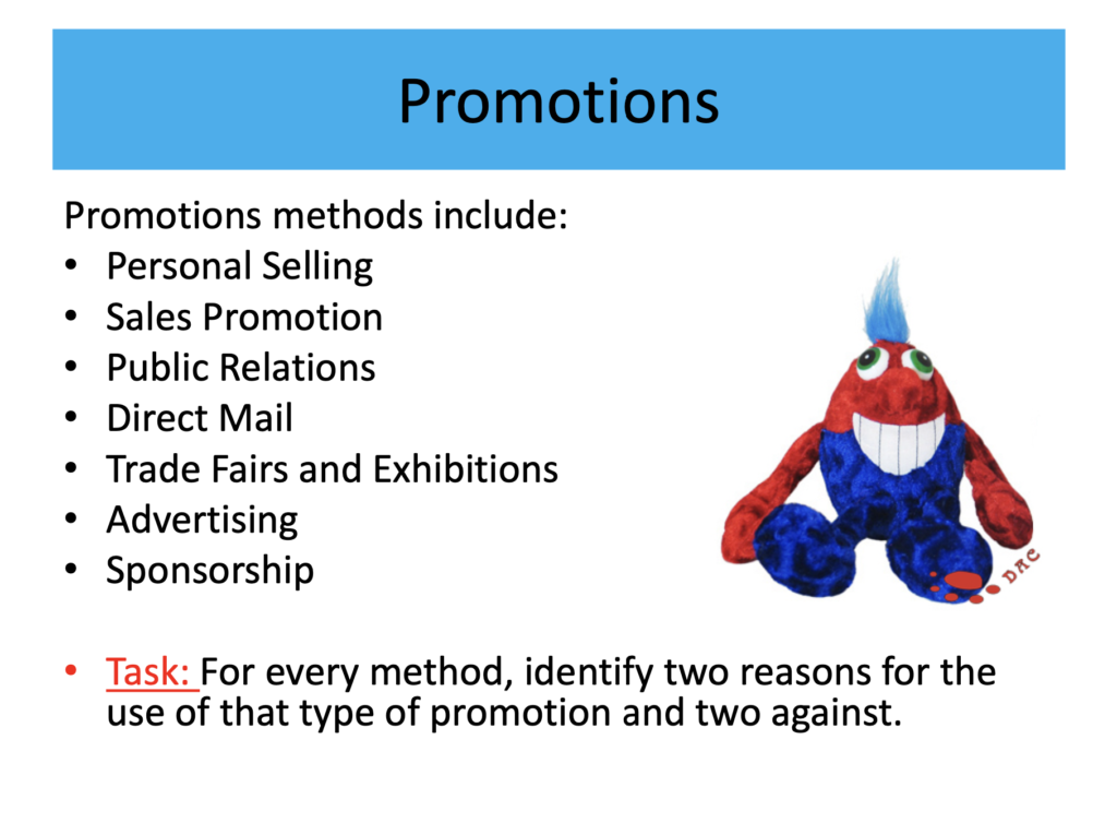 Promotion Presentation Notes